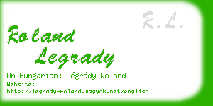 roland legrady business card